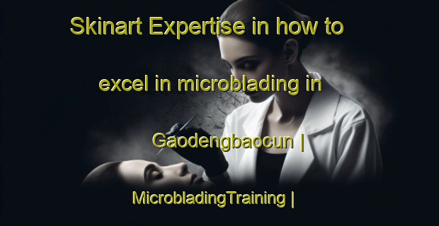 Skinart Expertise in how to excel in microblading in Gaodengbaocun | MicrobladingTraining | MicrobladingClasses | SkinartTraining-China